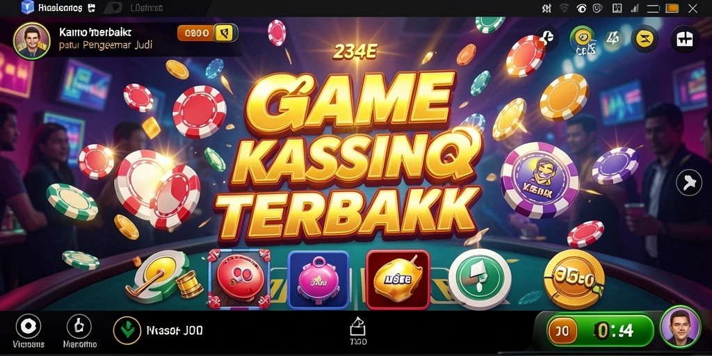 Screenshot gameplay 234E menampilkan suasana kasino yang mendebarkan.