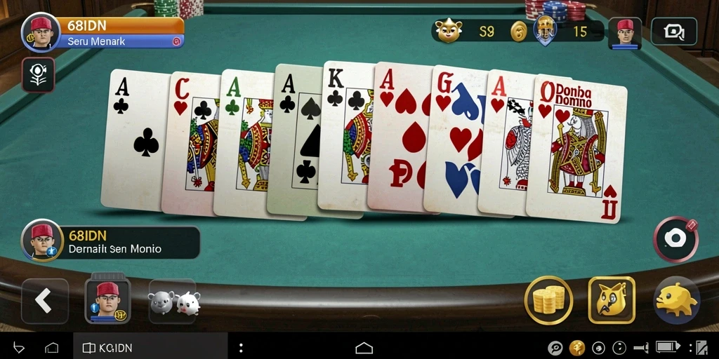 Tampilan gameplay seru 68IDN di layar.
