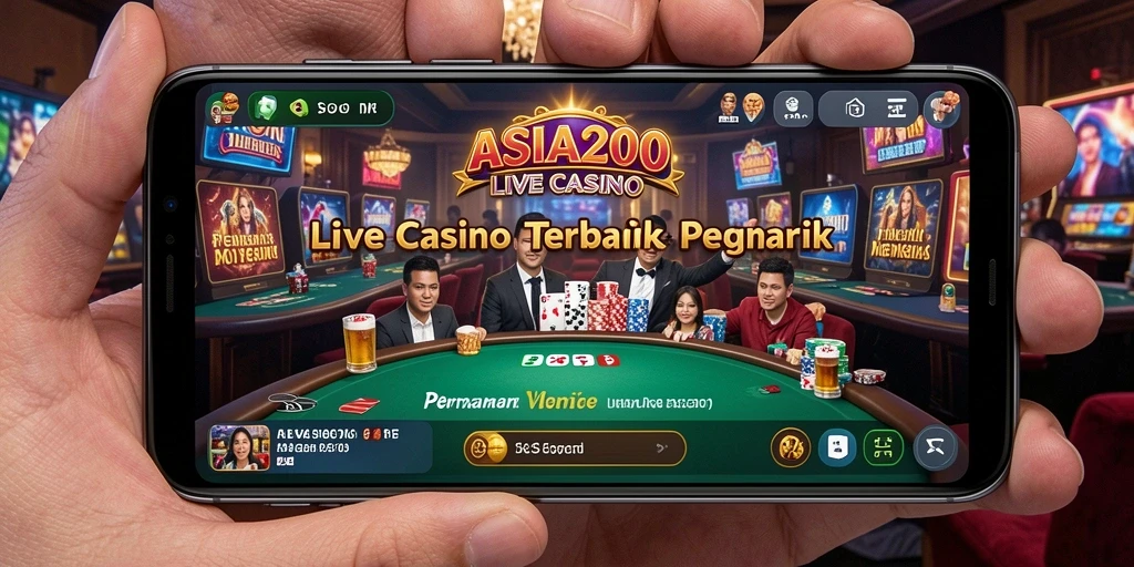 Tampilan interaksi seru dalam permainan Live Casino ASIA200.