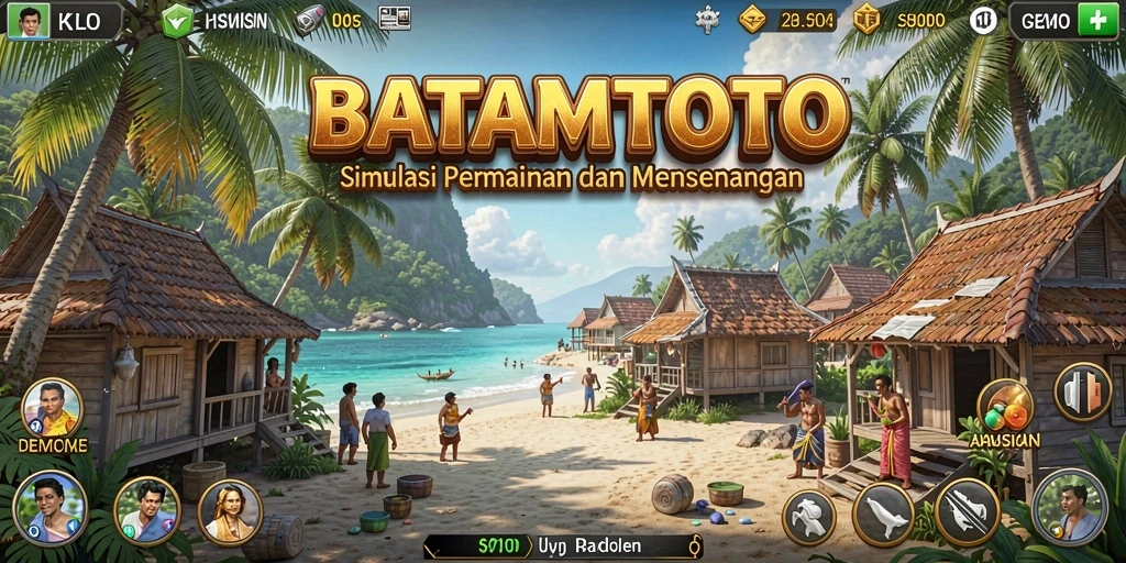 Screenshot utama BATAMTOTO menampilkan gameplay simulasi yang interaktif dan menarik.