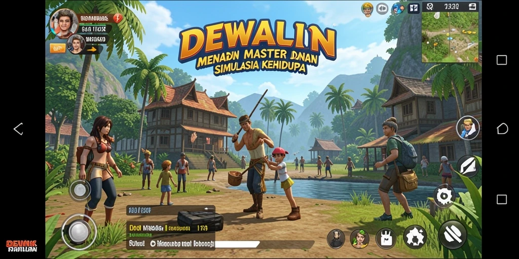 Tampilan gameplay DEWALIN yang menarik dan interaktif.