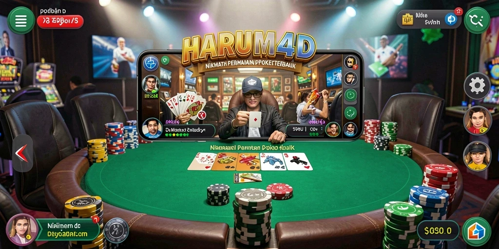 Tampilan menakjubkan dari gameplay Poker di HARUM4D.