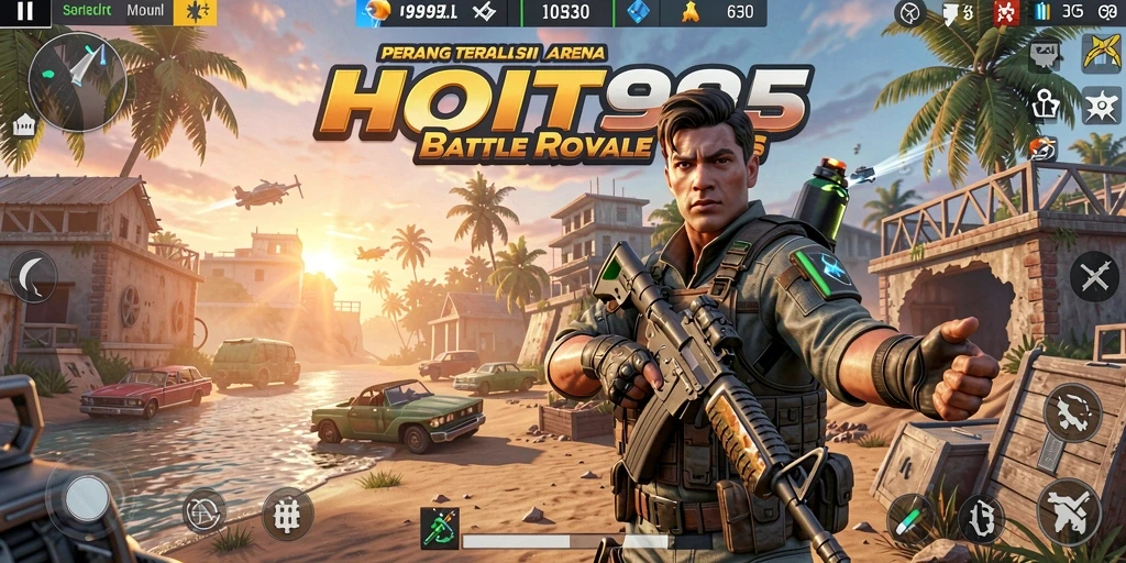 Gameplay seru dengan pertempuran strategis di HOT985.