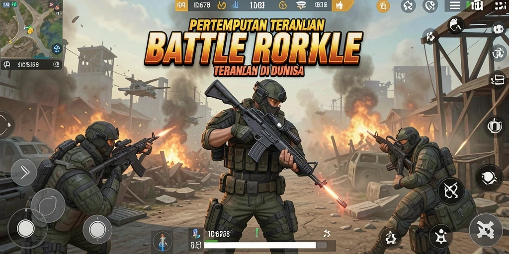 Gameplay ID678 menunjukkan aksi pertempuran yang intens dan mendebarkan.