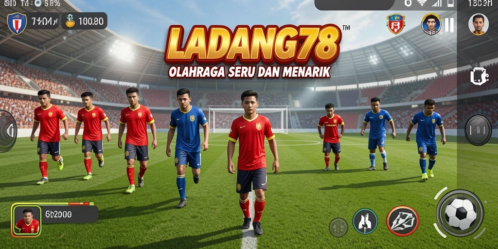 Tampilan gameplay yang mendebarkan dan kompetitif di LADANG78.
