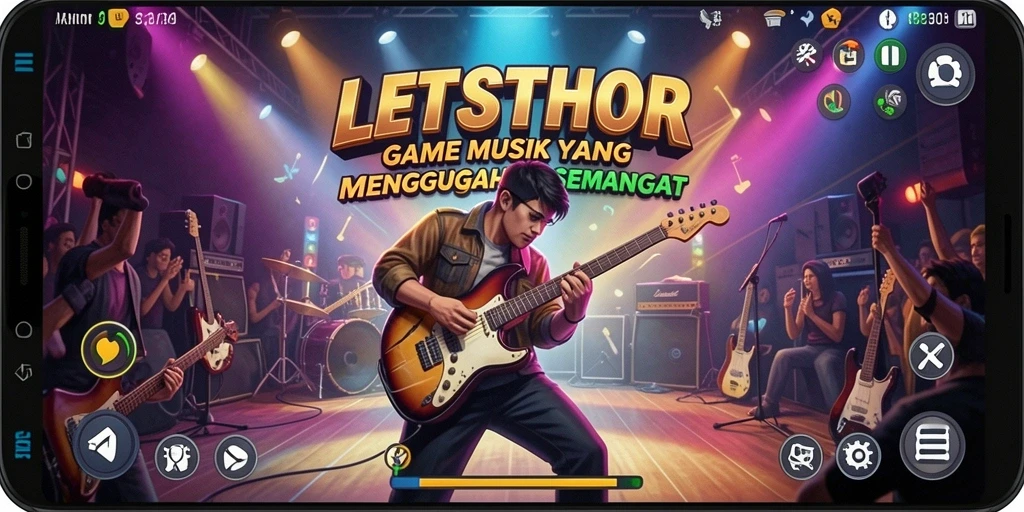 Tampilan gameplay LETSTHOR yang seru dan interaktif.