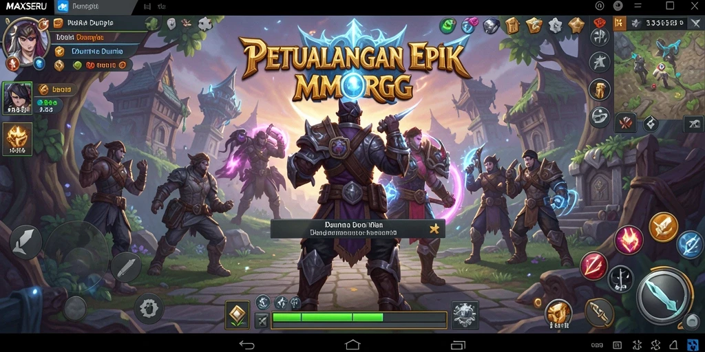 Screenshot gameplay MAXSERU yang menunjukkan aksi seru dan grafis menakjubkan.