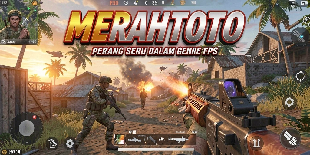 Screenshot gameplay MERAHTOTO menampilkan aksi pertempuran yang dramatis.