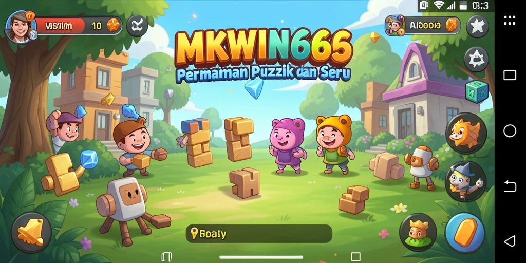 Tangkapan layar gameplay MKWIN666 yang menunjukkan puzzle menarik.
