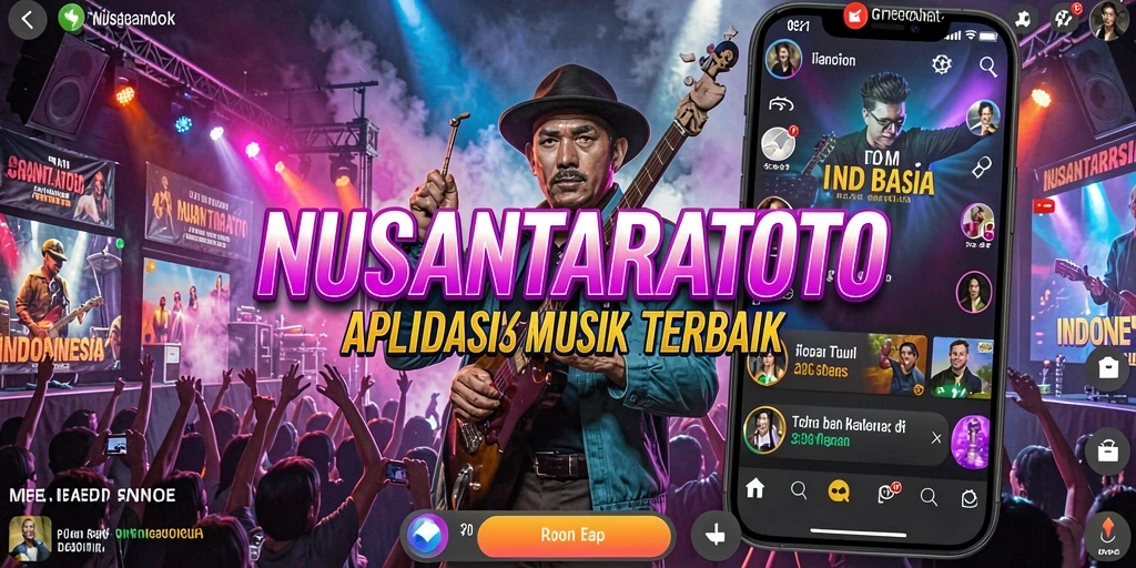 Tampilan gameplay NUSANTARATOTO dengan berbagai pilihan musik.