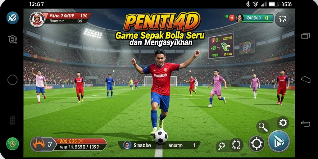 Gameplay menarik dalam <strong>PENITI4D</strong> yang penuh aksi sepak bola.