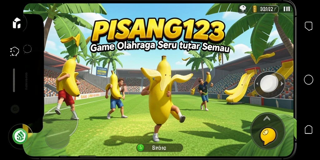 Tampilan gameplay seru di PISANG123 dengan aksi olahraga penuh warna.