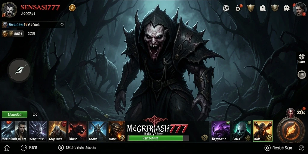 Gameplay menegangkan dari SENSASI777 dengan suasana horror yang mencekam.