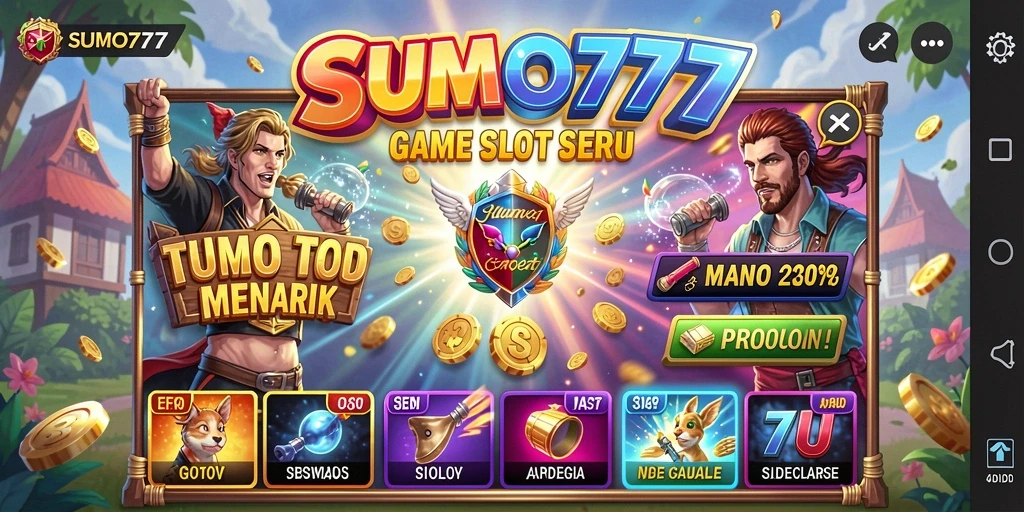 Tampilan gameplay Slot yang menarik dan seru dari SUMO777.