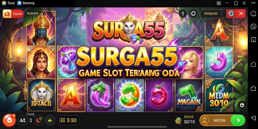 Tampilan gameplay Slot SURGA55 yang mengasyikkan dan interaktif.