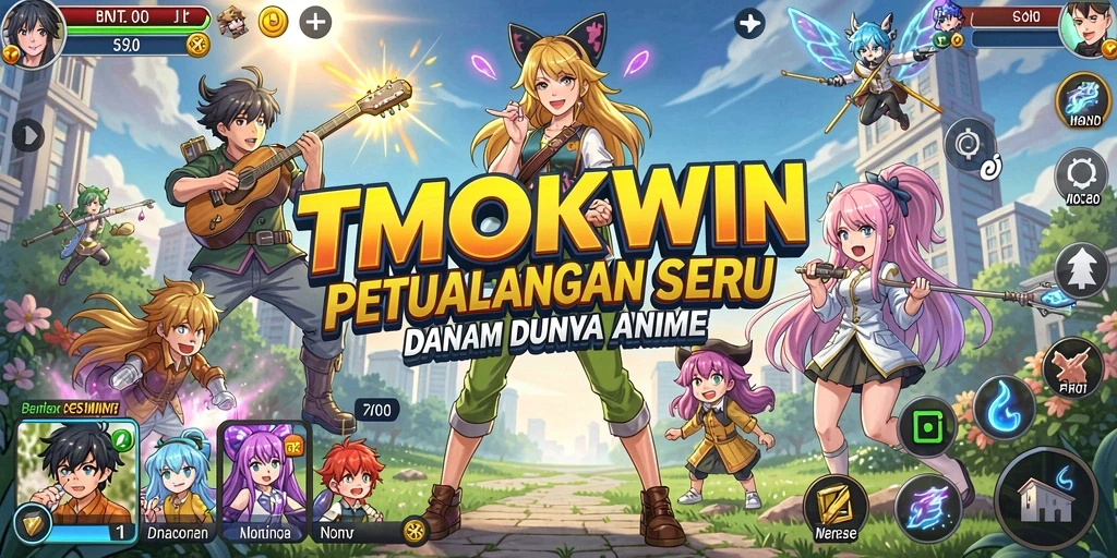Gameplay menarik TMOKWIN dengan karakter anime unik.