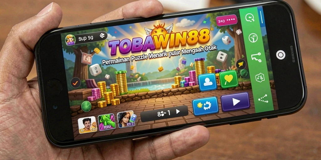 Tampilan gameplay seru dari TOBAWIN88 dengan tantangan puzzle.