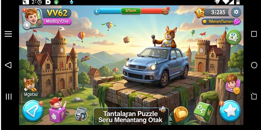 Screenshot VV62 menunjukkan gameplay menarik dalam menyelesaikan teka-teki.