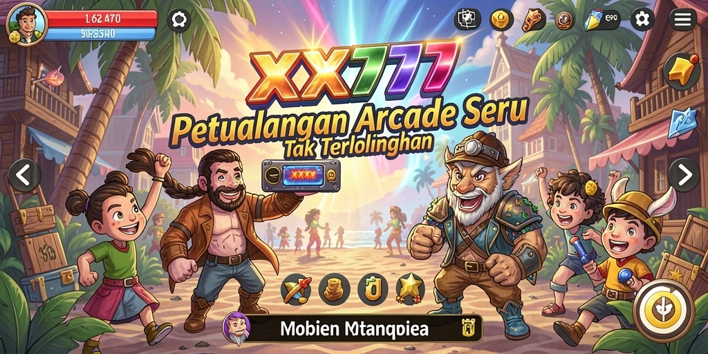 Tampilan gameplay <strong>XXX777</strong> yang menegangkan dan penuh warna.